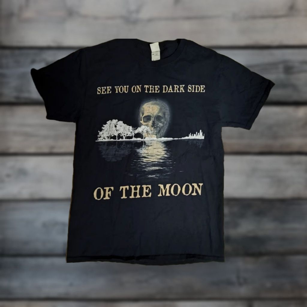 Fruit Of The Loom VINTAGE Pink Floyd Graphic Print T-Shirt See You On The Dark Side Of The Moon Black Fruit of the Loom Small Mens Size US S / EU 44-46 / 1 - 1 Thumbnail