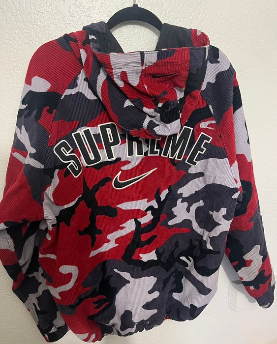 Supreme Supreme Nike Arc Corduroy Hooded Jacket | Grailed