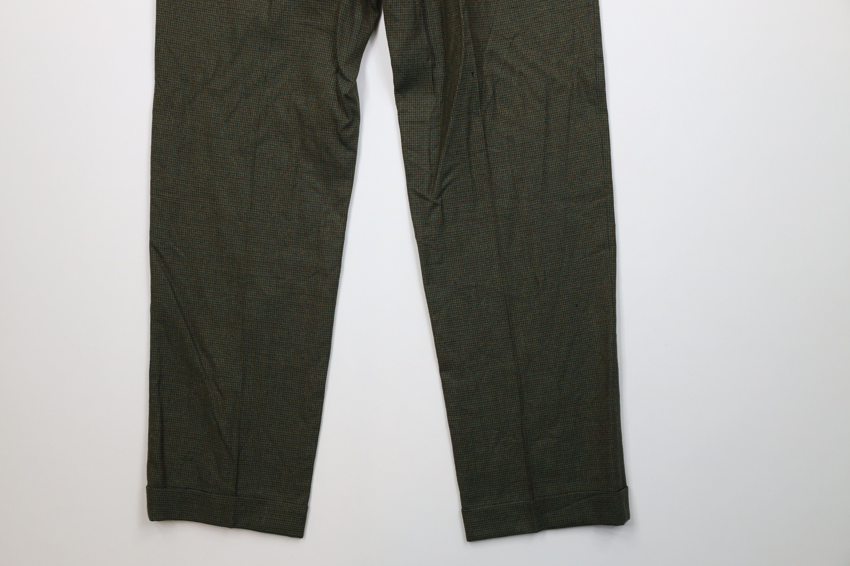 Vintage Vintage 50s Streetwear Wool Knit Chino Pants Houndstooth USA Size US 34 / EU 50 - 13 Thumbnail