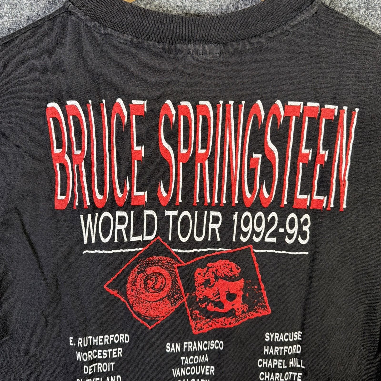 Band Tees Vintage Bruce Springsteen Shirt Medium Black 90s World Tour Size US M / EU 48-50 / 2 - 8 Thumbnail
