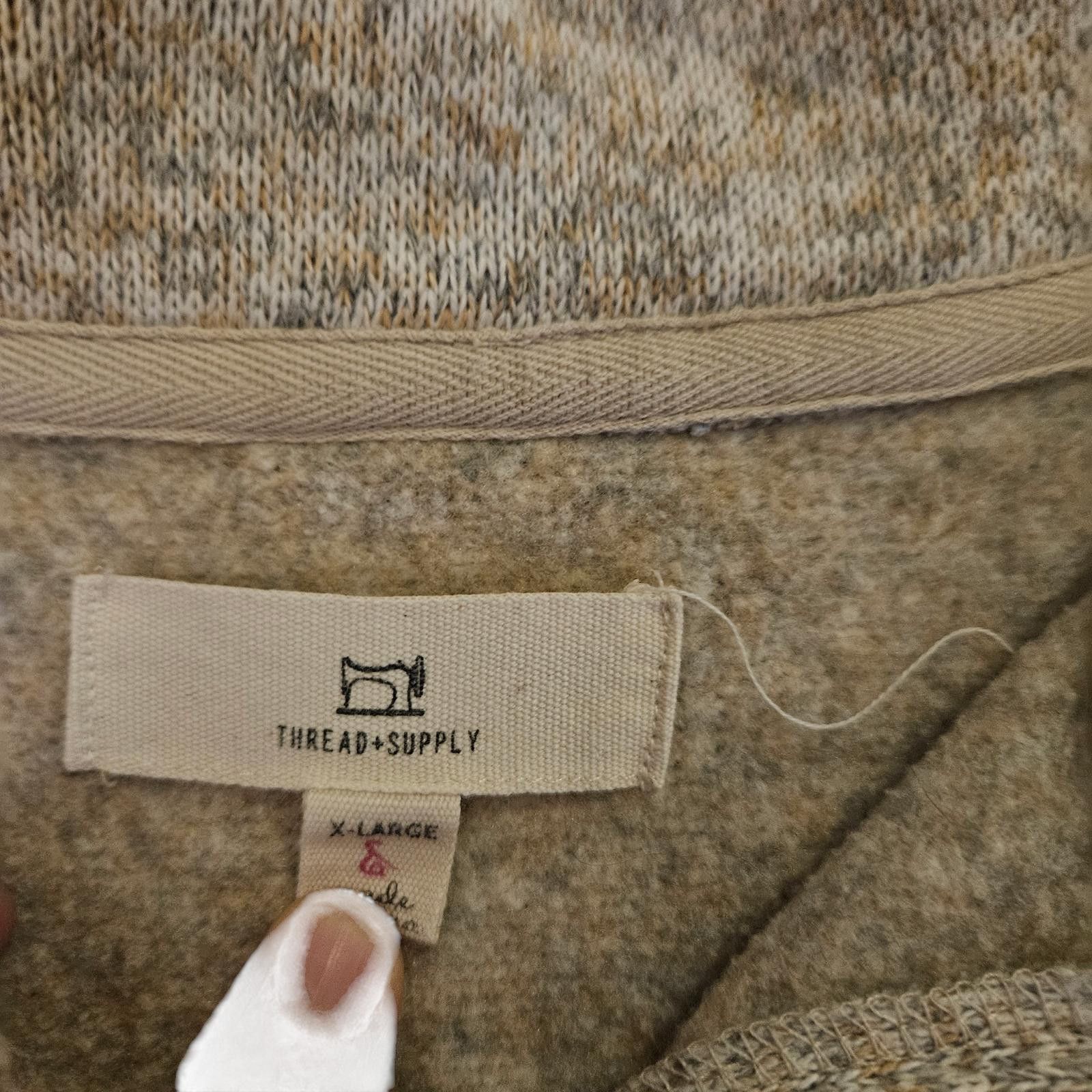 Designer Thread + Supply Cozy Gray Cropped Pullover - X-Large Size XL / US 12-14 / IT 48-50 - 3 Thumbnail