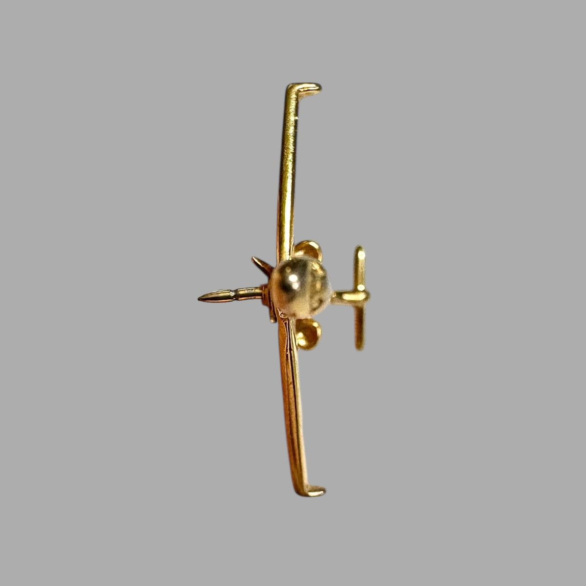O. Ballou Ballou Gold Tone Collectible Jet Airplane Lapel Pin 1” Size ONE SIZE - 11 Thumbnail
