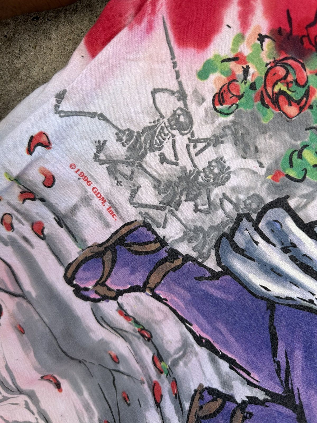 Grateful Dead × Liquid Blue × Vintage Grateful Dead 1996 GDM “Deadcathlon” Olympics Tie-Dye Tee Size US XL / EU 56 / 4 - 17 Thumbnail