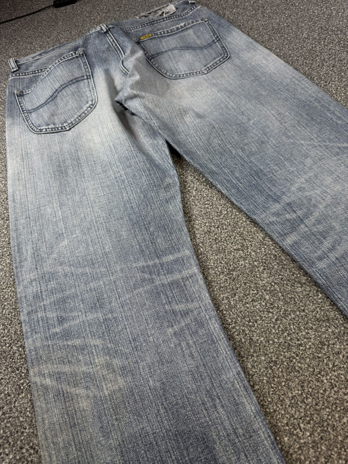 Lee × Number (N)ine Vintage 90s Japanese Denim Lee Distressed Faded Wash Jeans Size US 33 - 10 Thumbnail