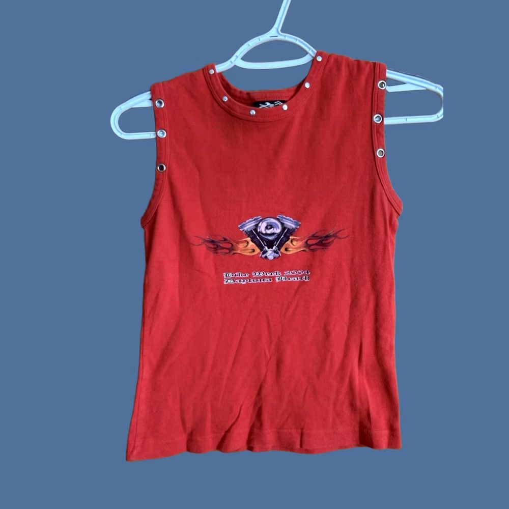 Vintage VINTAGE Beach Biker Tank Womens Red M Size M / US 6-8 / IT 42-44 - 1 Thumbnail