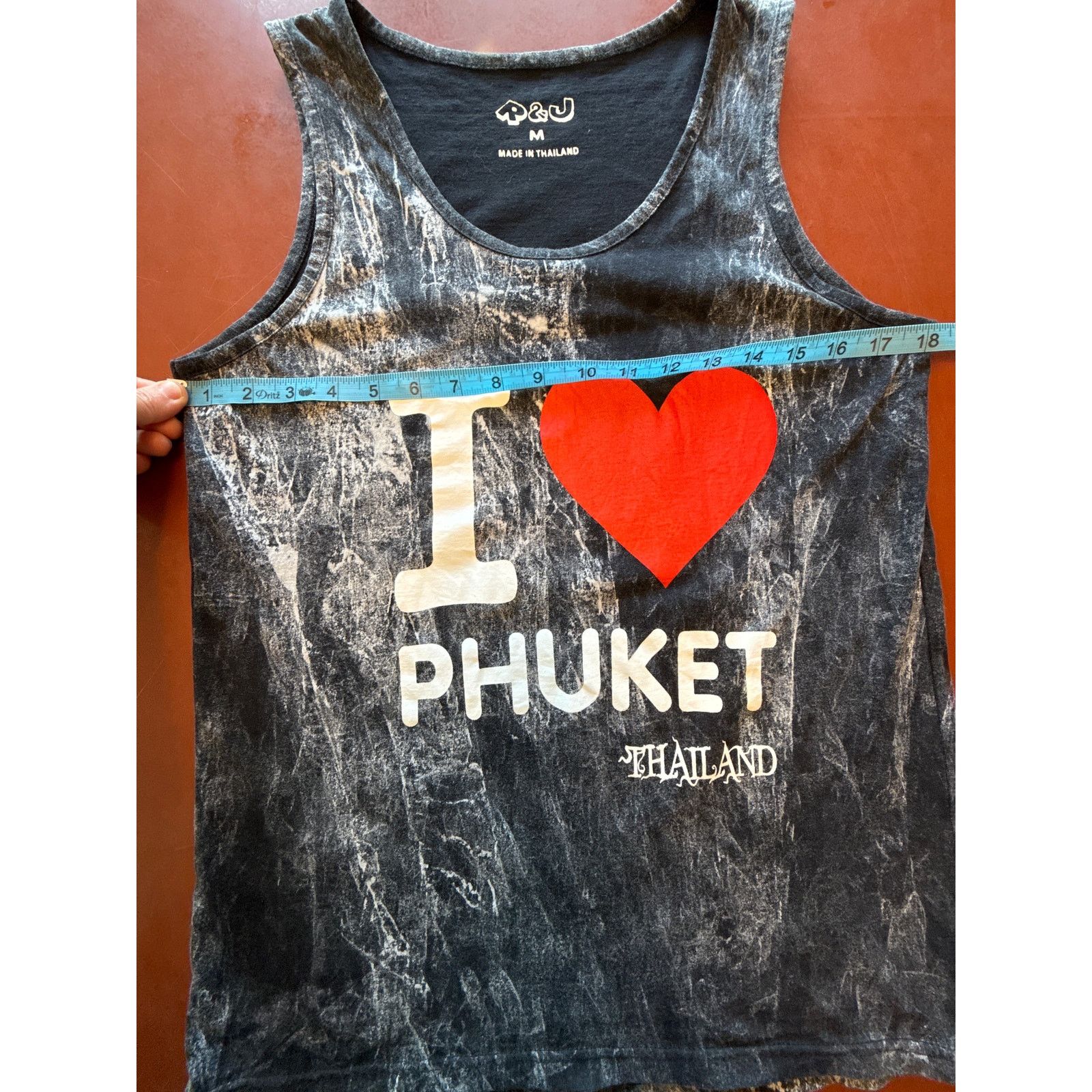 Other Black Tie-Dye I Love Phuket Thailand Graphic Tank Top Size US M / EU 48-50 / 2 - 3 Thumbnail