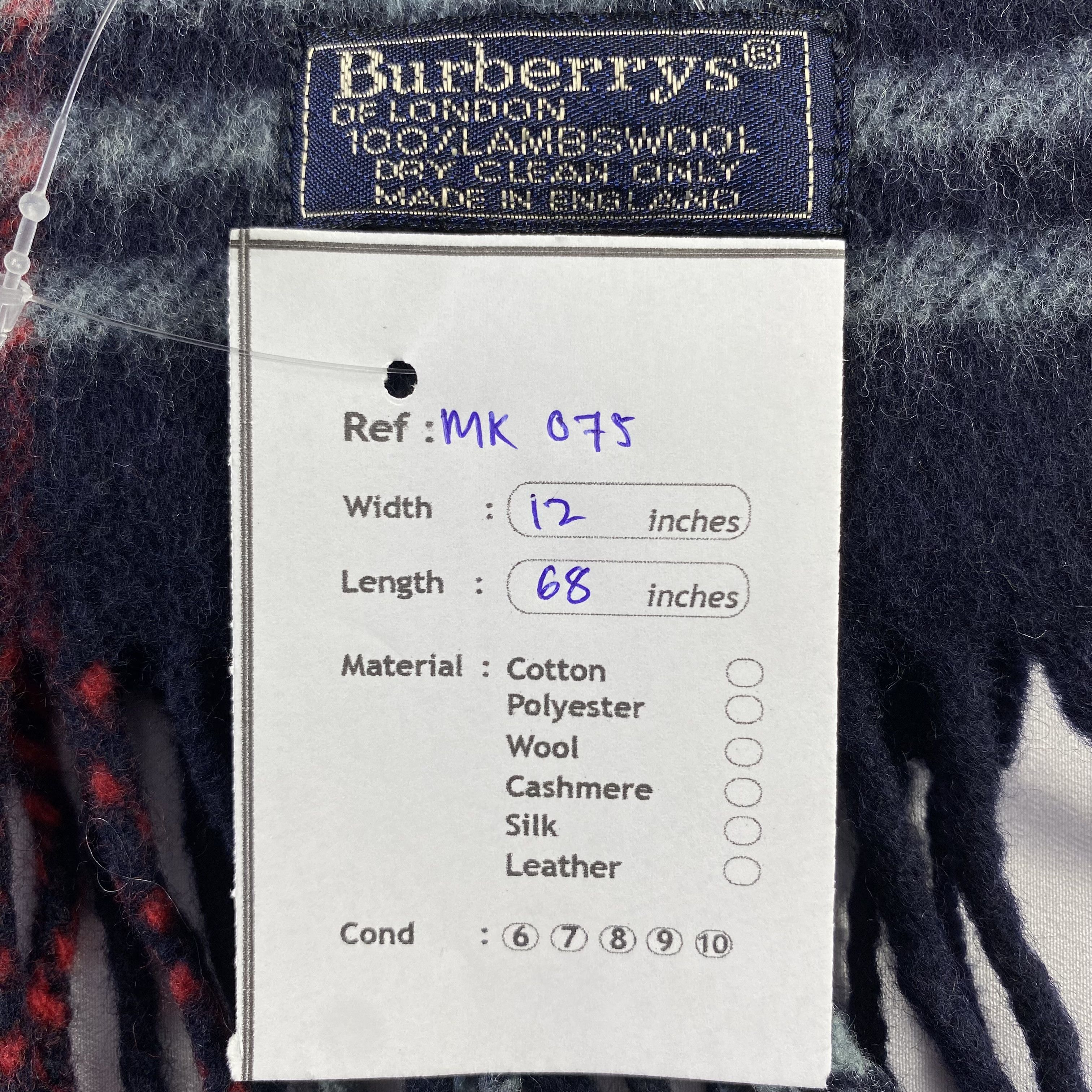 Burberry × Vintage Burberry Scarf Neck Wrap Wool Muffler Size ONE SIZE - 5 Thumbnail