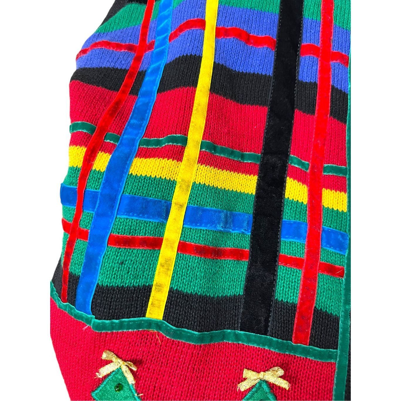 Other Vintage Paul Harris Design Christmas Tree Sweater Cardigan S Size S / US 4 / IT 40 - 4 Thumbnail
