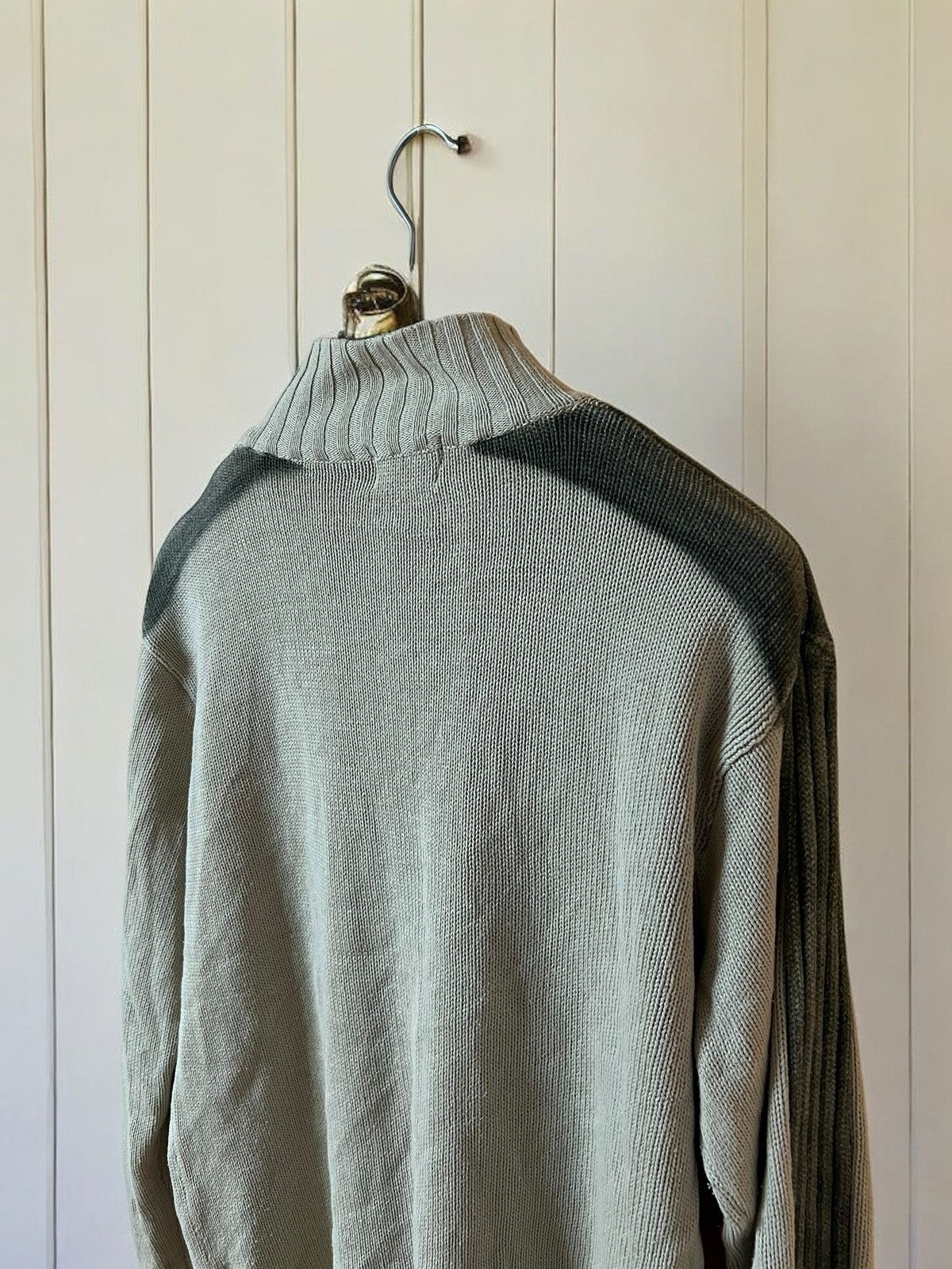 Vintage VINTAGE HEAVY KNITTED GRAFFITI LOGO METAL ZIPPER SWEATER Size US L / EU 52-54 / 3 - 3 Thumbnail