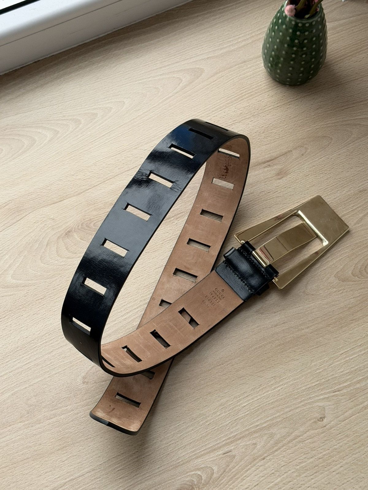 Gucci Gucci Black Patent Buckle Belt Size ONE SIZE - 6 Thumbnail