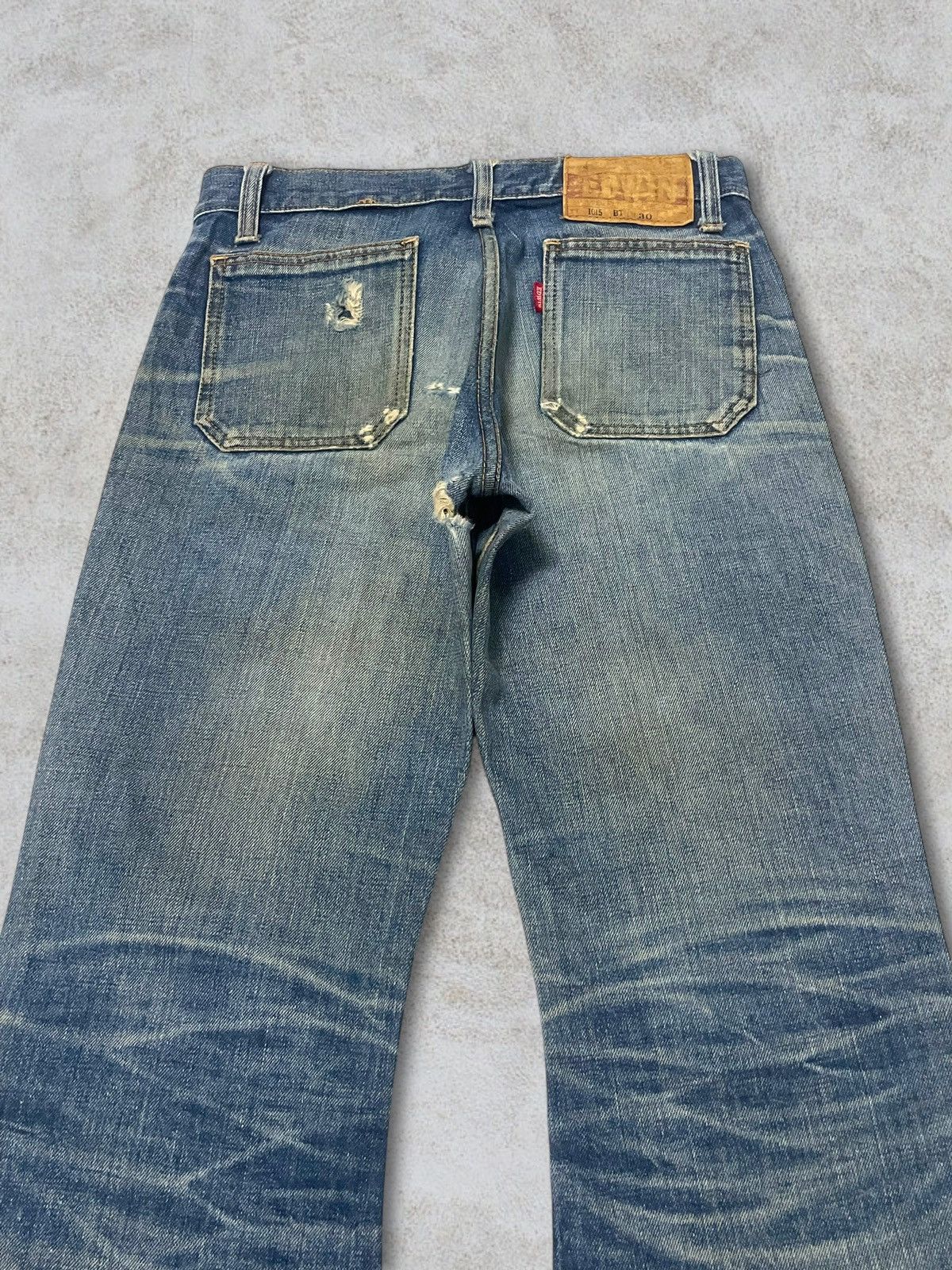 Edwin Rare Vintage 70s Edwin Talon Zip Bottom Bell Flare Bush Jean Size 30" / US 8 / IT 44 - 4 Thumbnail