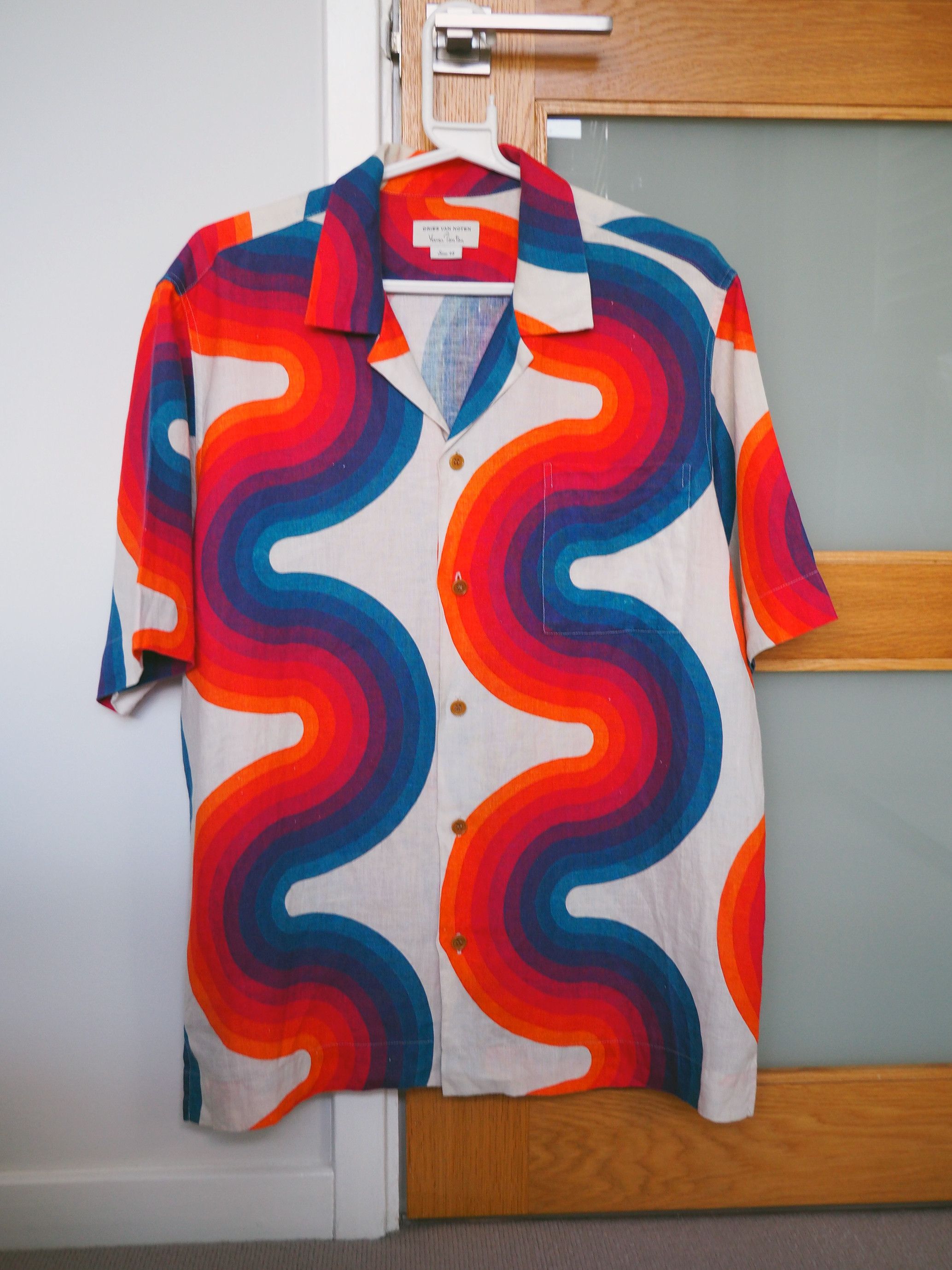Dries Van Noten Tan Verner Panton Edition Wave Shirt | Grailed