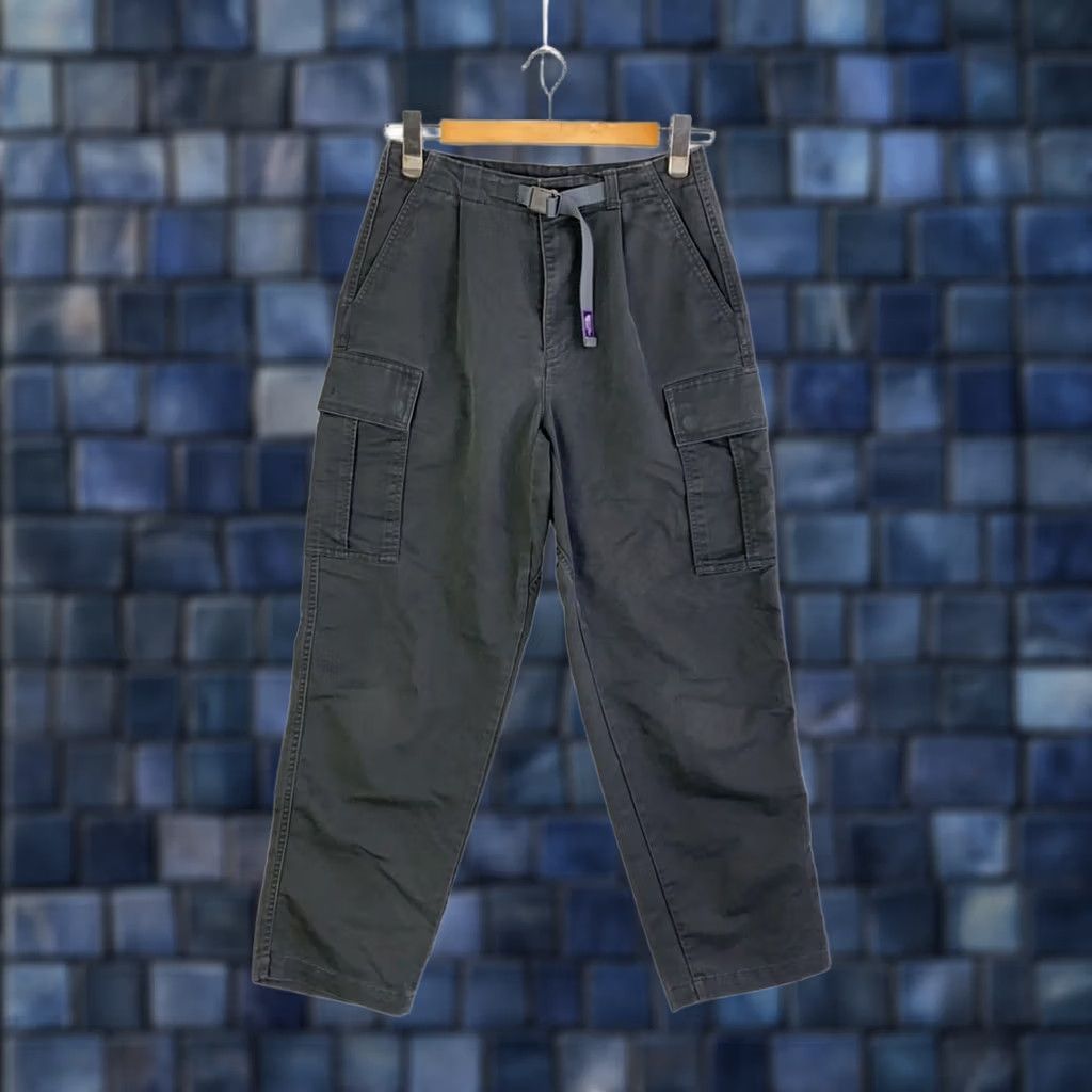 The North Face Purple Label THE NORTH FACE PURPLE LABEL Pants Men's Gray Cotton Stretch Twill Cargo Size US 33 - 1 Thumbnail