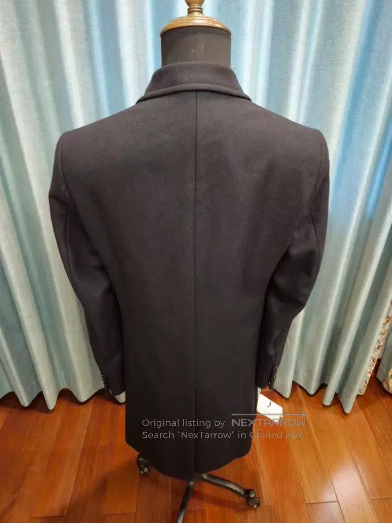 Hermes Hermes Navy blue wool cashmere mixed wool blend coat suit Size US S / EU 44-46 / 1 - 4 Thumbnail