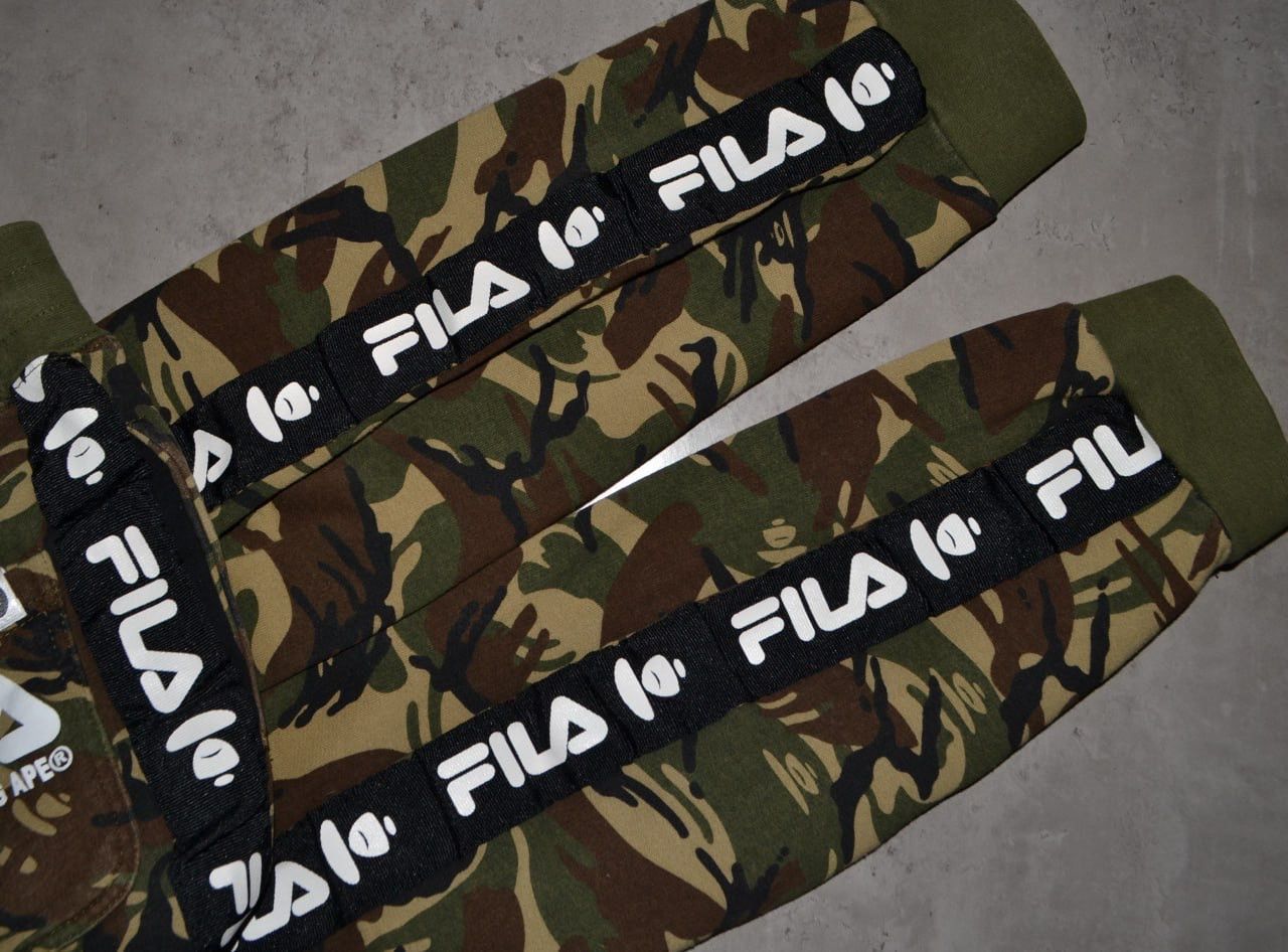 Aape × Fila Rare fila x aape by bathing ape Pants Sweatpants Camo Size US 30 / EU 46 - 9 Thumbnail