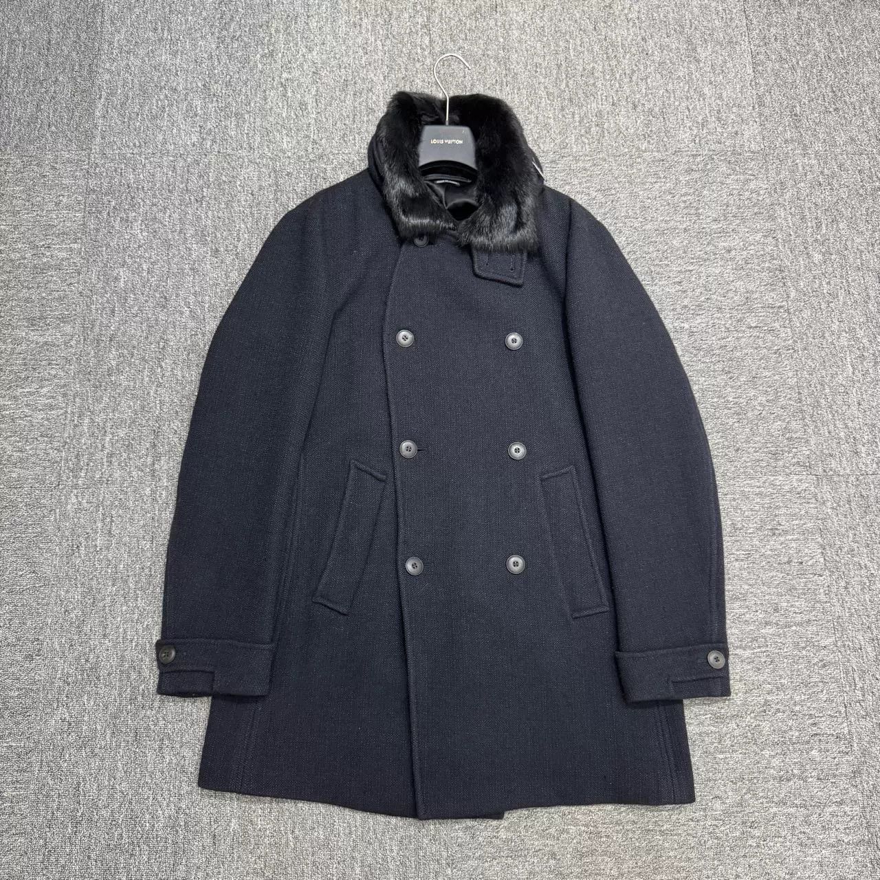 Armani Armani Mid-Length Fur Collar Coat Size US M / EU 48-50 / 2 - 1 Thumbnail