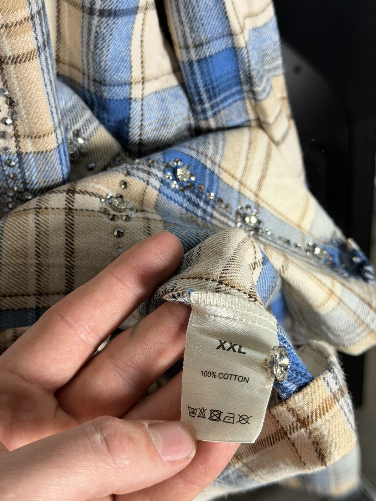 Vale Vale Forever Skyfall Flannel 'Cream/Blue’ Size US XXL / EU 58 / 5 - 6 Thumbnail
