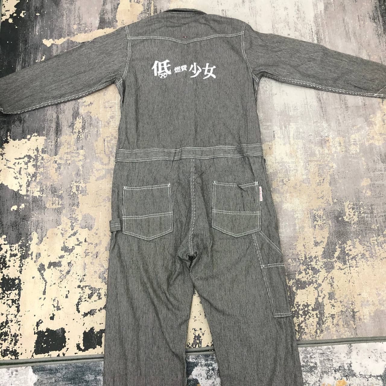 Japanese Brand P682 BRACE ENGINEER'S ICONIC HICKORY STRIPED COVERALLS Size US M / EU 48-50 / 2 - 1 Thumbnail