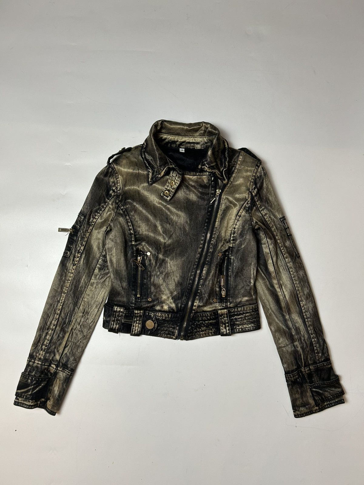 Hysteric Glamour × Japanese Brand JAPANESE BRAND FASHION CROP TOP JACKET Size S / US 4 / IT 40 - 1 Thumbnail