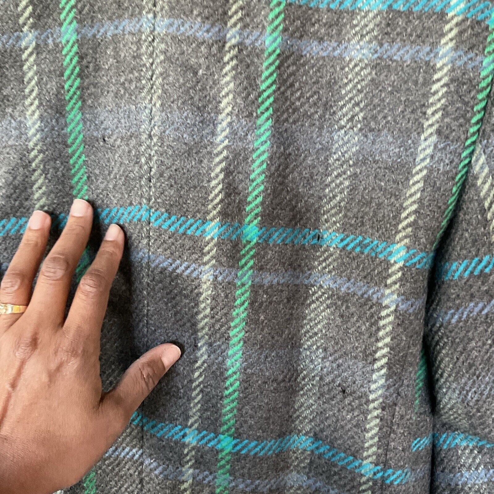 Liz Claiborne Vintage Liz Claiborne Collection Blazer Women 10 Plaid Twill Size L / US 10 / IT 46 - 9 Thumbnail