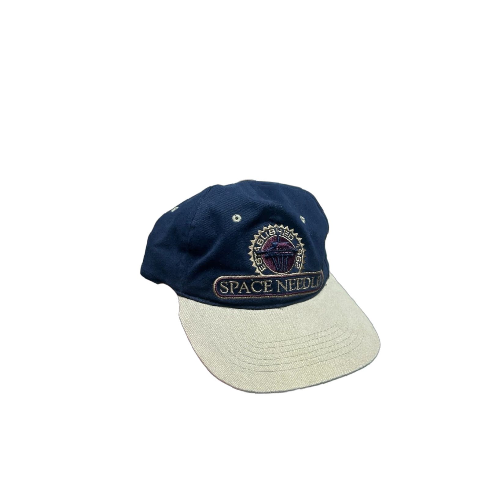 Vintage VINTAGE Seattle Space Needle Strapback Hat Cap Adjustable Blue Mens Cap Size ONE SIZE - 1 Thumbnail
