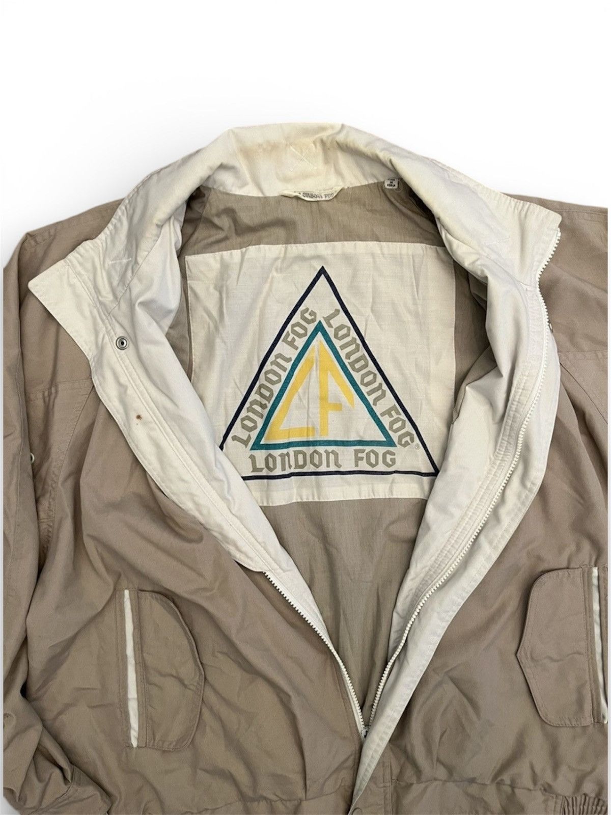 Other Tan 90s London Fog Blouson Jacket Size US L / EU 52-54 / 3 - 3 Thumbnail