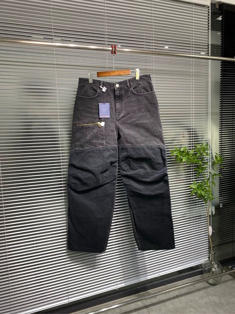 Louis Vuitton Vintage Denim Pants with Logo- DMC