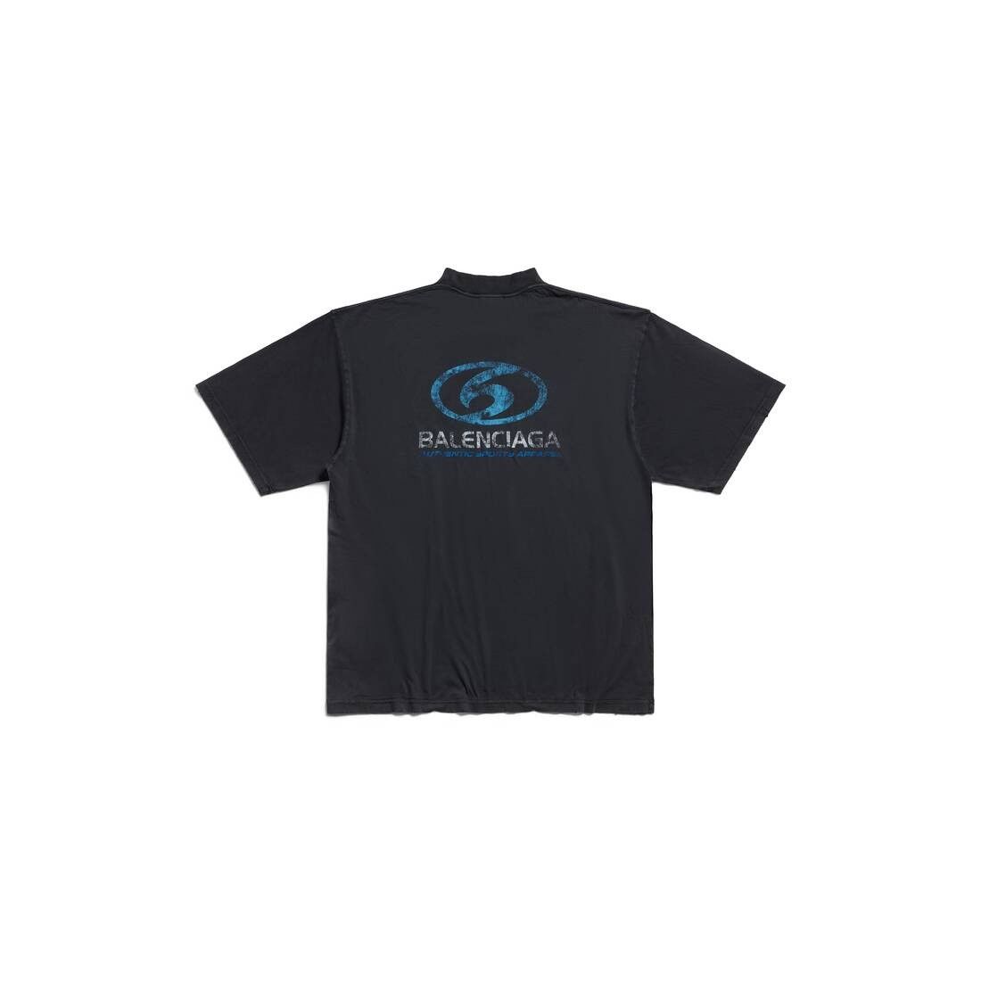 Balenciaga oc11z0625 Surfer T-Shirt Medium Fit in Black Size XS / US 0-2 / IT 36-38 - 2 Thumbnail