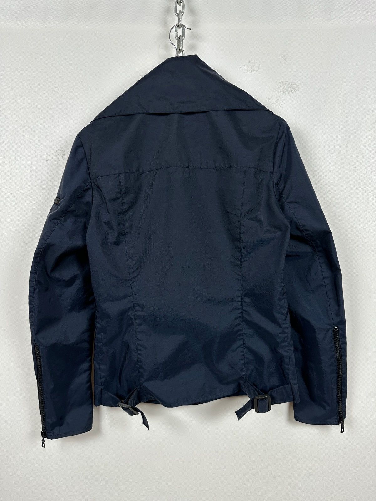 Miu Miu 1999 Vintage Miu Miu Navy Nylon Archive Cargo Utility Jacket Size US M / EU 48-50 / 2 - 3 Thumbnail