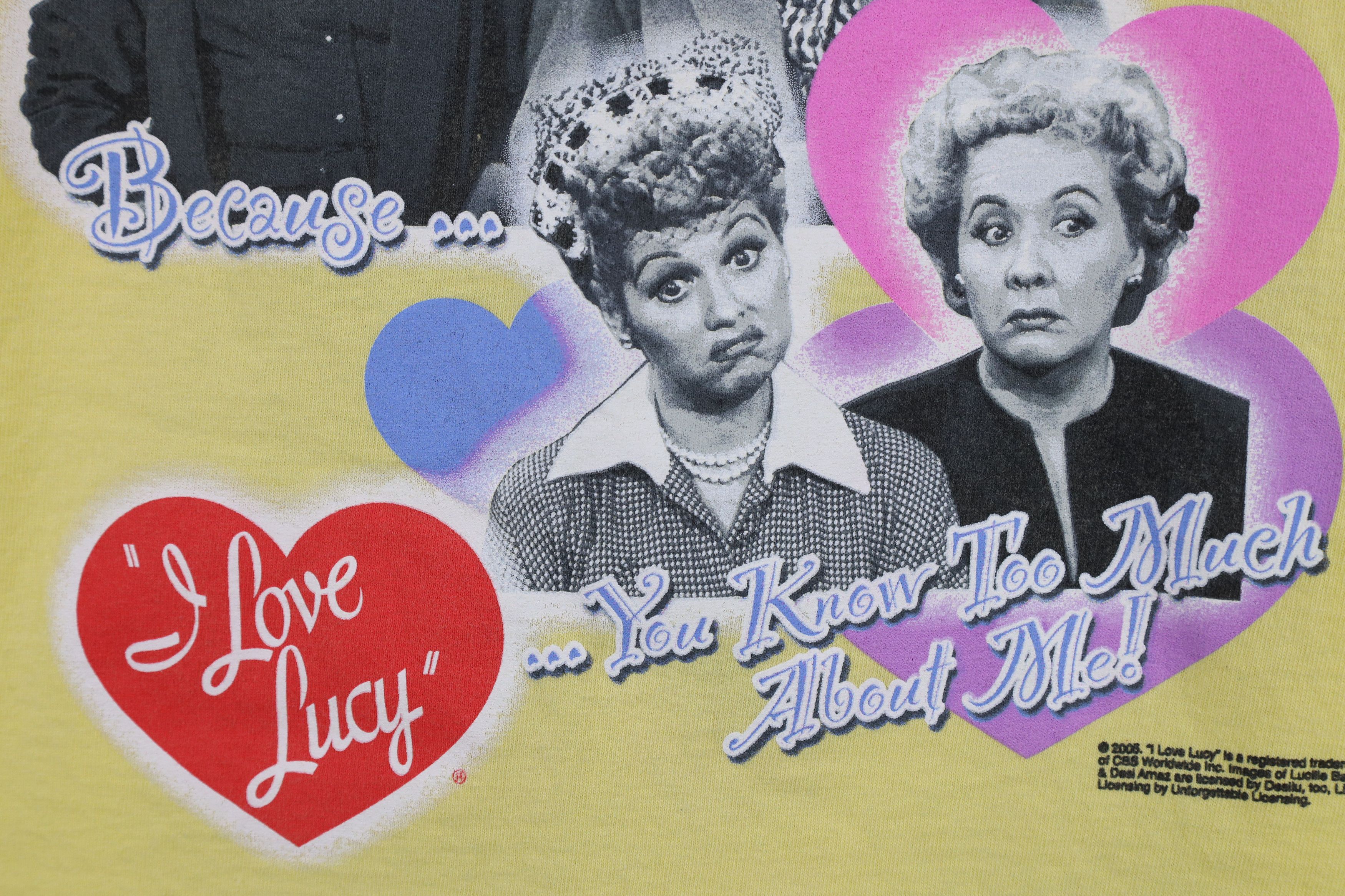 Vintage Vintage Y2K 2005 I Love Lucy We'll Be Best Friends T-Shirt Size US L / EU 52-54 / 3 - 6 Thumbnail
