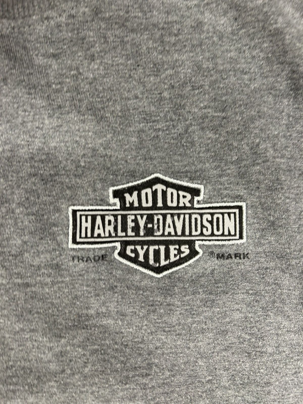 Harley Davidson × Vintage Crazy Vintage Y2K Essential Grey Harley Davidson Tee Shirt Size US L / EU 52-54 / 3 - 3 Thumbnail