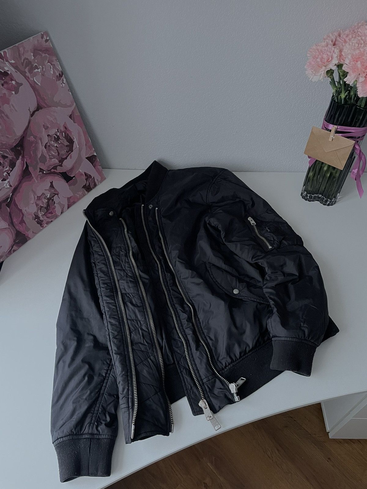 Allsaints Allsaints Bomber Nylon Zippers Full 4 Black Luxury Size US M / EU 48-50 / 2 - 3 Thumbnail