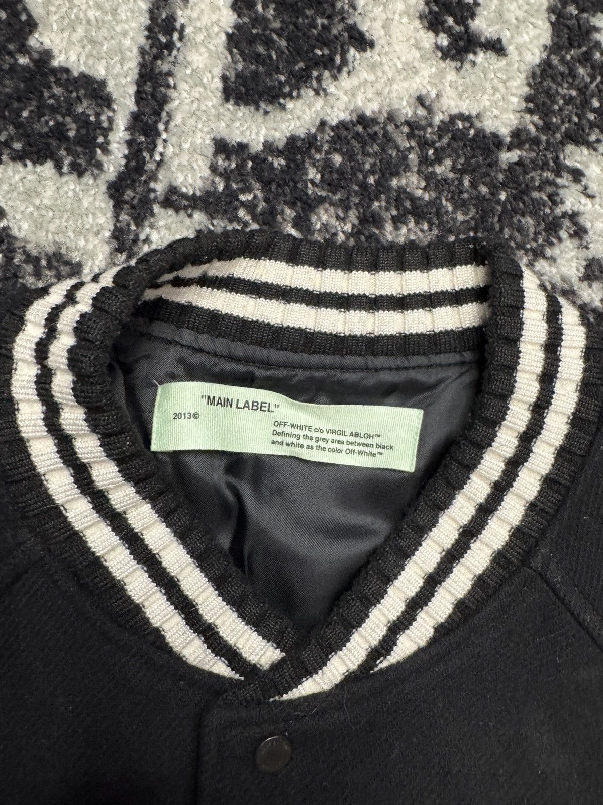 Off-White Virgil Abloh Off-White “Seeing Things” Varsity Bomber Jacket Size US L / EU 52-54 / 3 - 5 Thumbnail