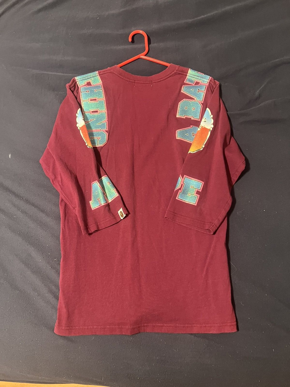Bape Bape Burgundy Long Sleeve Size US M / EU 48-50 / 2 - 2 Thumbnail