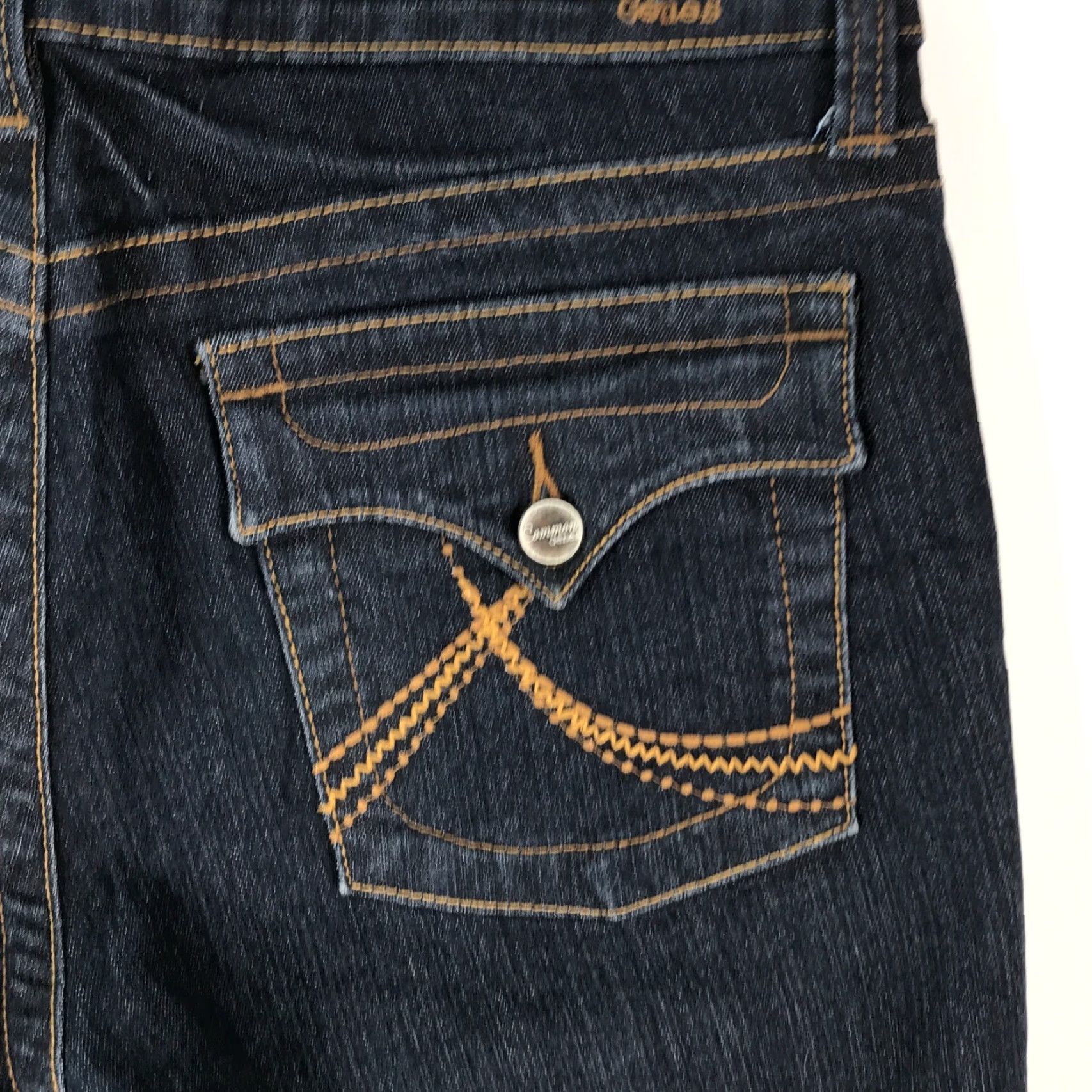 Denime Common Genes Jeans Womens Capri Bermuda Blue Denim Size 8 Regular blue Capri Jeans 8 Womens Size 30" / US 8 / IT 44 - 6 Thumbnail