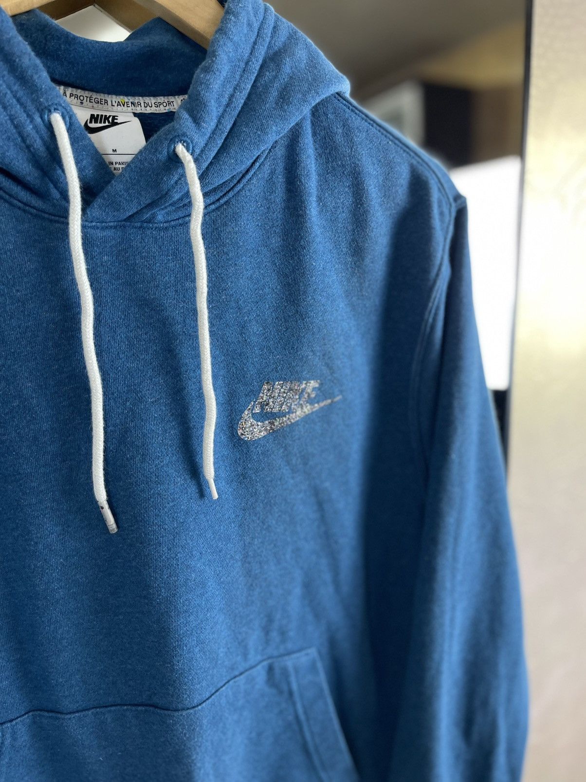 Nike Nike "Move to Zero" Sustainable Speckled Logo Hoodie Blue Size US M / EU 48-50 / 2 - 2 Thumbnail