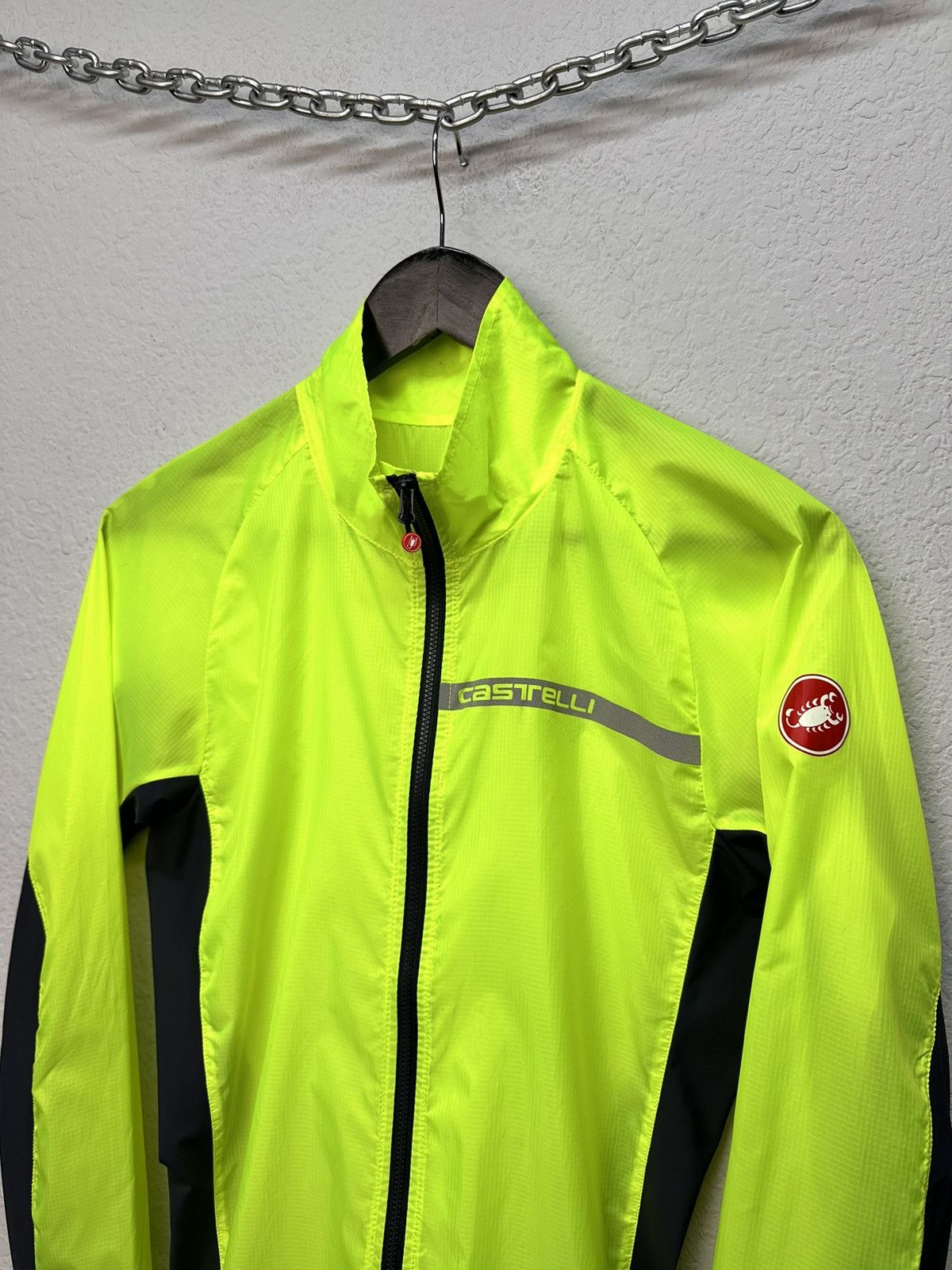 Rapha Bike Castelli cycling windbreaker jacket neon tech roadwear Size US S / EU 44-46 / 1 - 2 Thumbnail