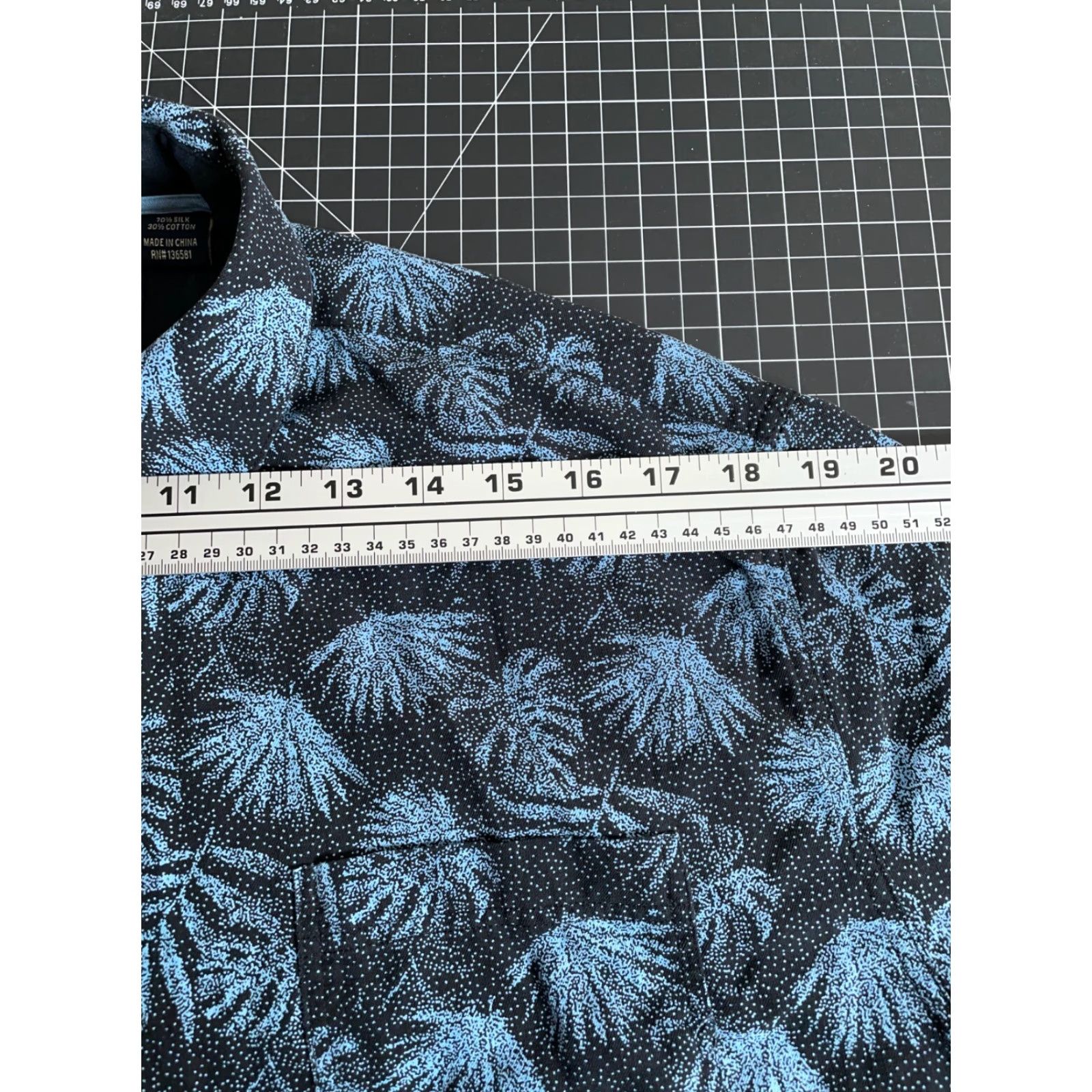 Nat Nast VINTAGE Nat Nast Palm Tree Shirt Adult Large Black Blue Geometric Hawaiian 90s Mens Shirt Size US L / EU 52-54 / 3 - 7 Thumbnail