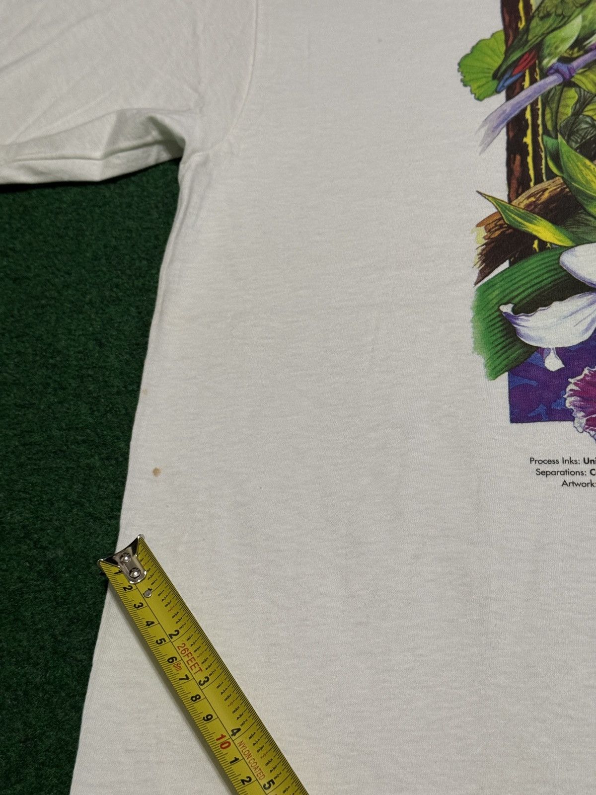 Vintage Rainbow Rain Forest Vintage Tropical Animal Print T Shirt Size US XL / EU 56 / 4 - 8 Thumbnail