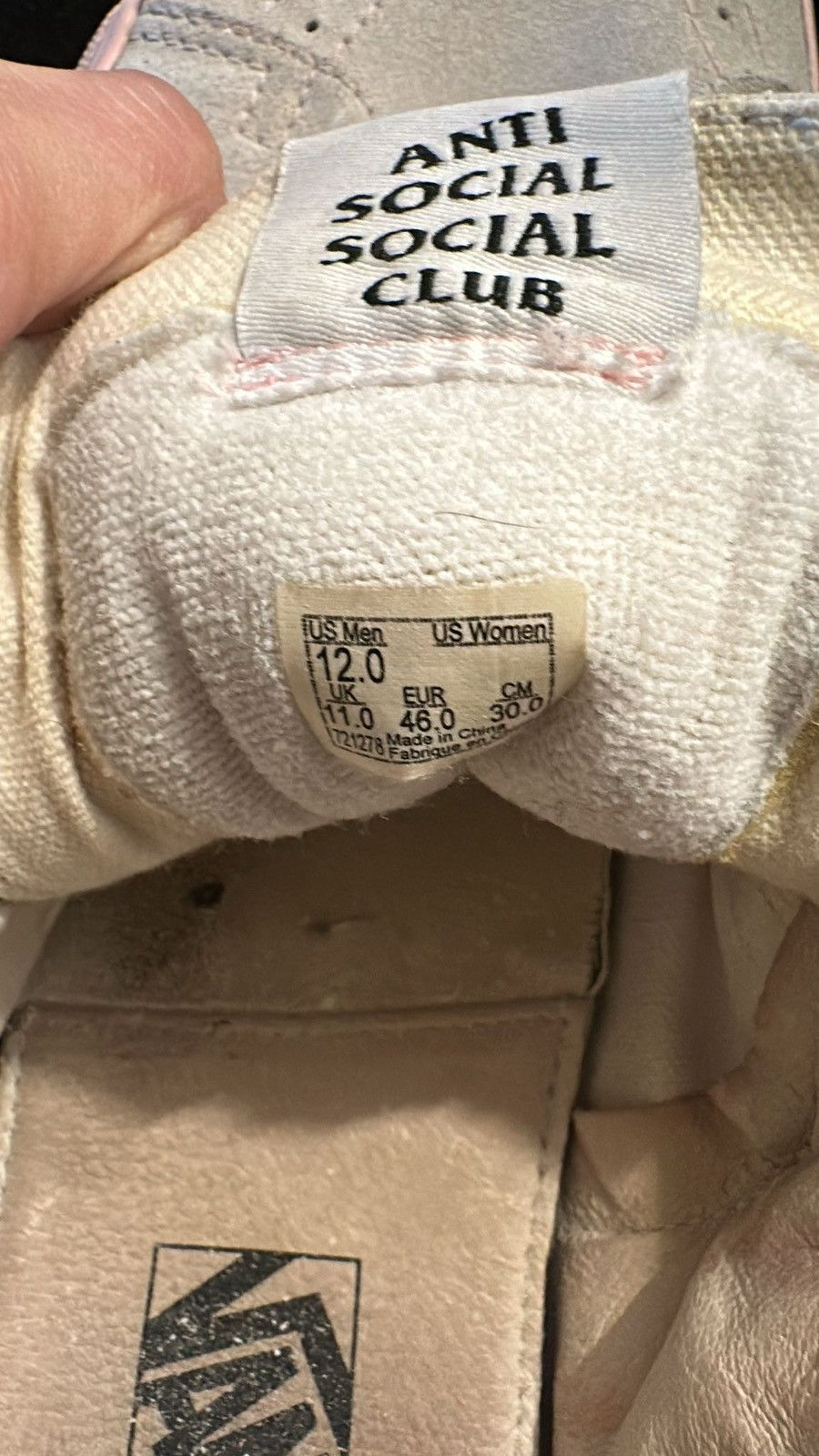 Anti Social Social Club × Vans Anti social social vans Size US 12 / EU 45 - 5 Thumbnail