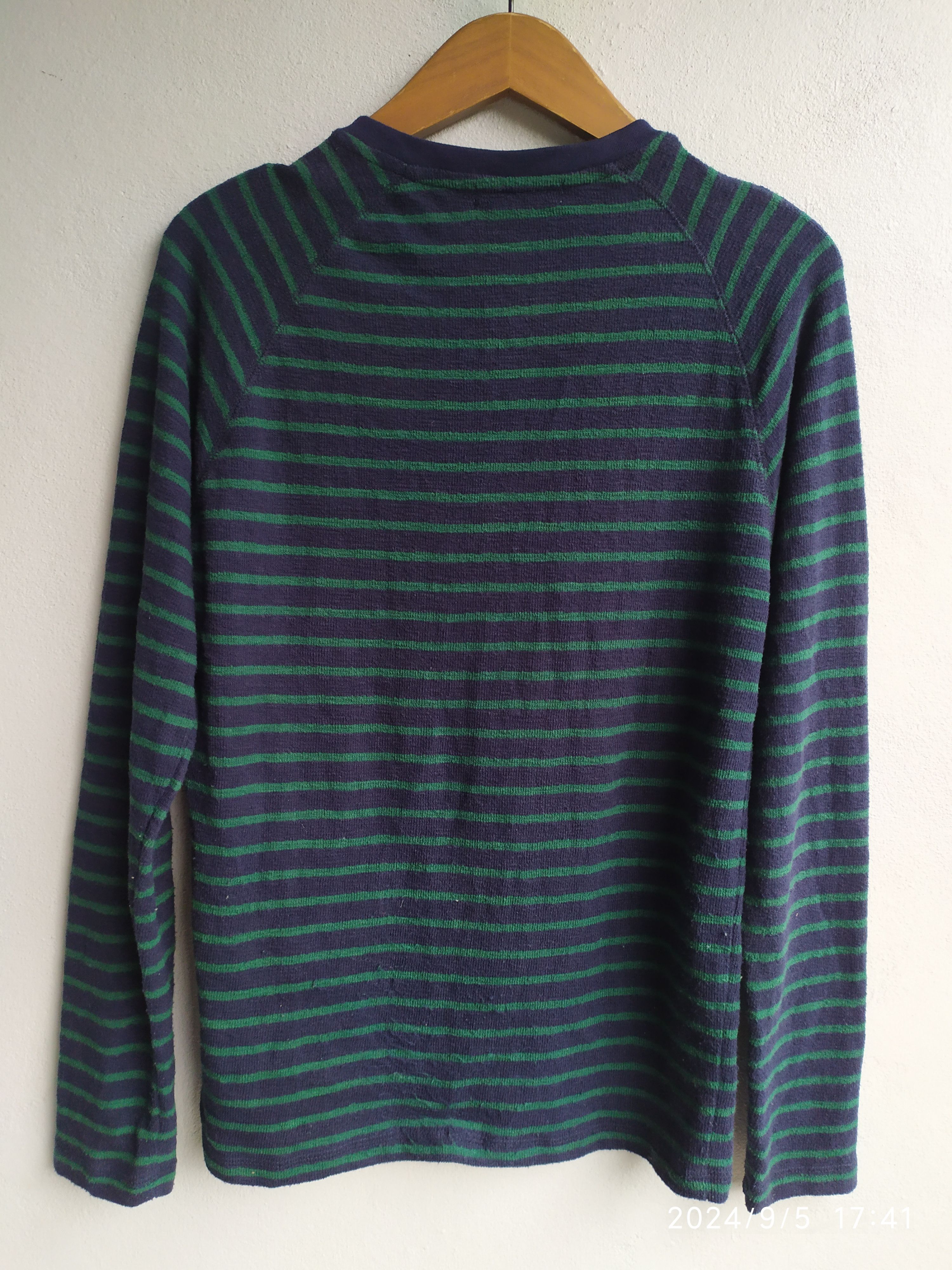 If Six Was Nine × Japanese Brand × Le Grande Bleu (L.G.B.) Japanese Sevenday Sunday Stripe Long Sleeve Ifsix Lgb Style Size US M / EU 48-50 / 2 - 2 Thumbnail