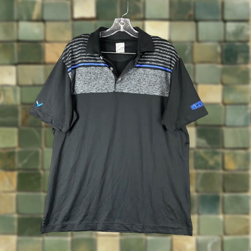 Callaway CALLAWAY Striped Polo Shirt Men's M Multicolor Size US M / EU 48-50 / 2 - 1 Thumbnail