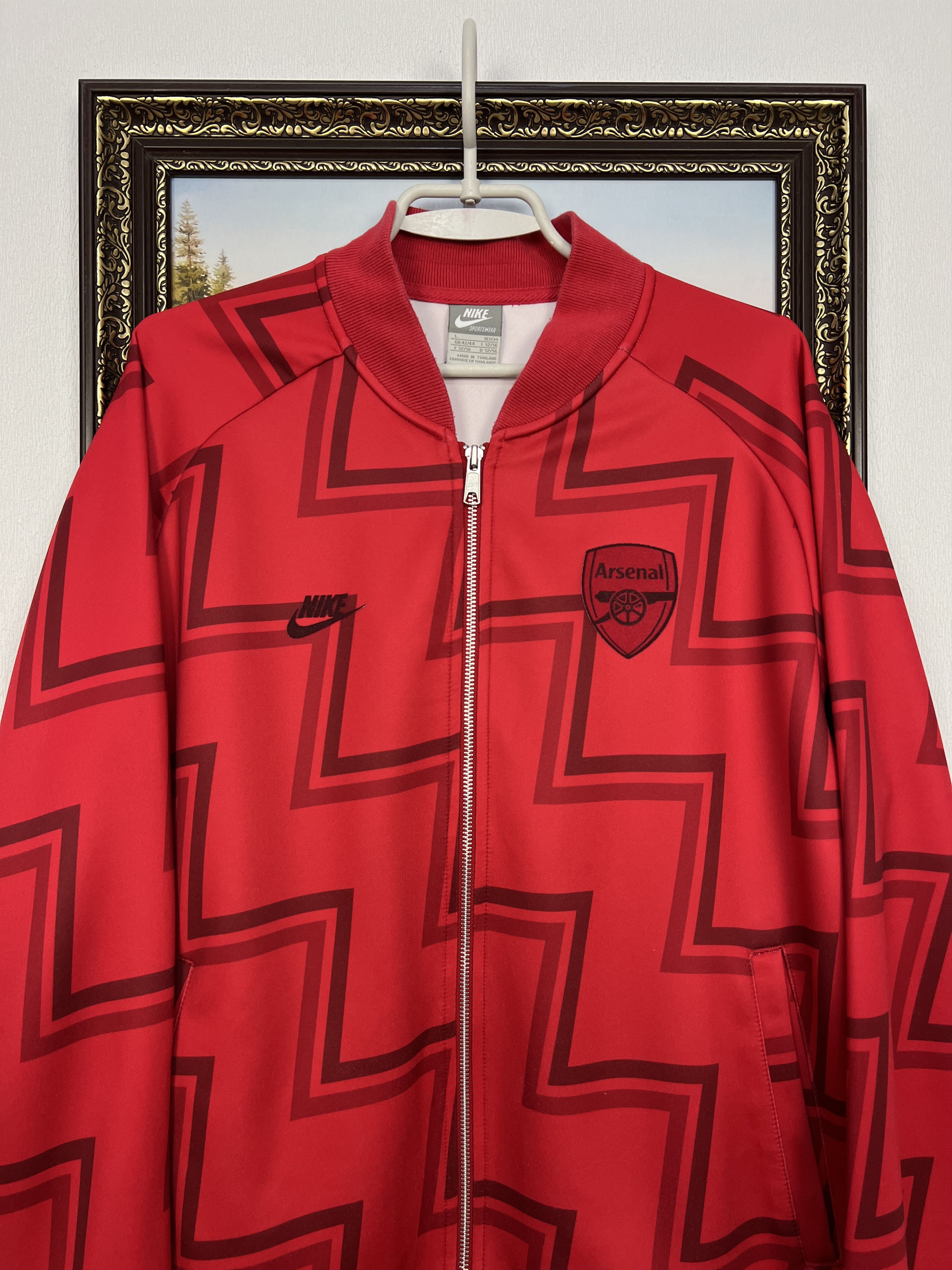 Nike Vintage Nike Arsenal Football Jacket Soccer Track Top Zip Size US L / EU 52-54 / 3 - 2 Thumbnail