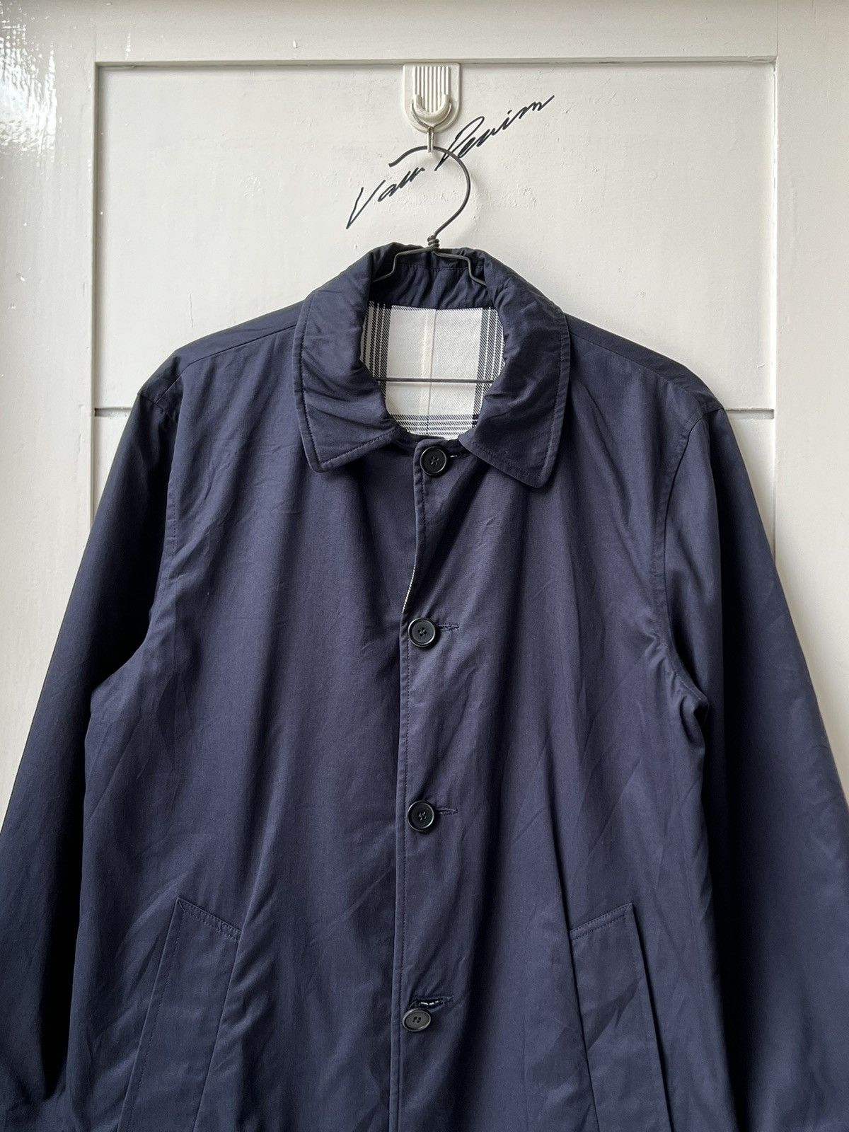 Sandro SANDRO Paris Navy Reversible Coat Jacket Size US M / EU 48-50 / 2 - 19 Thumbnail