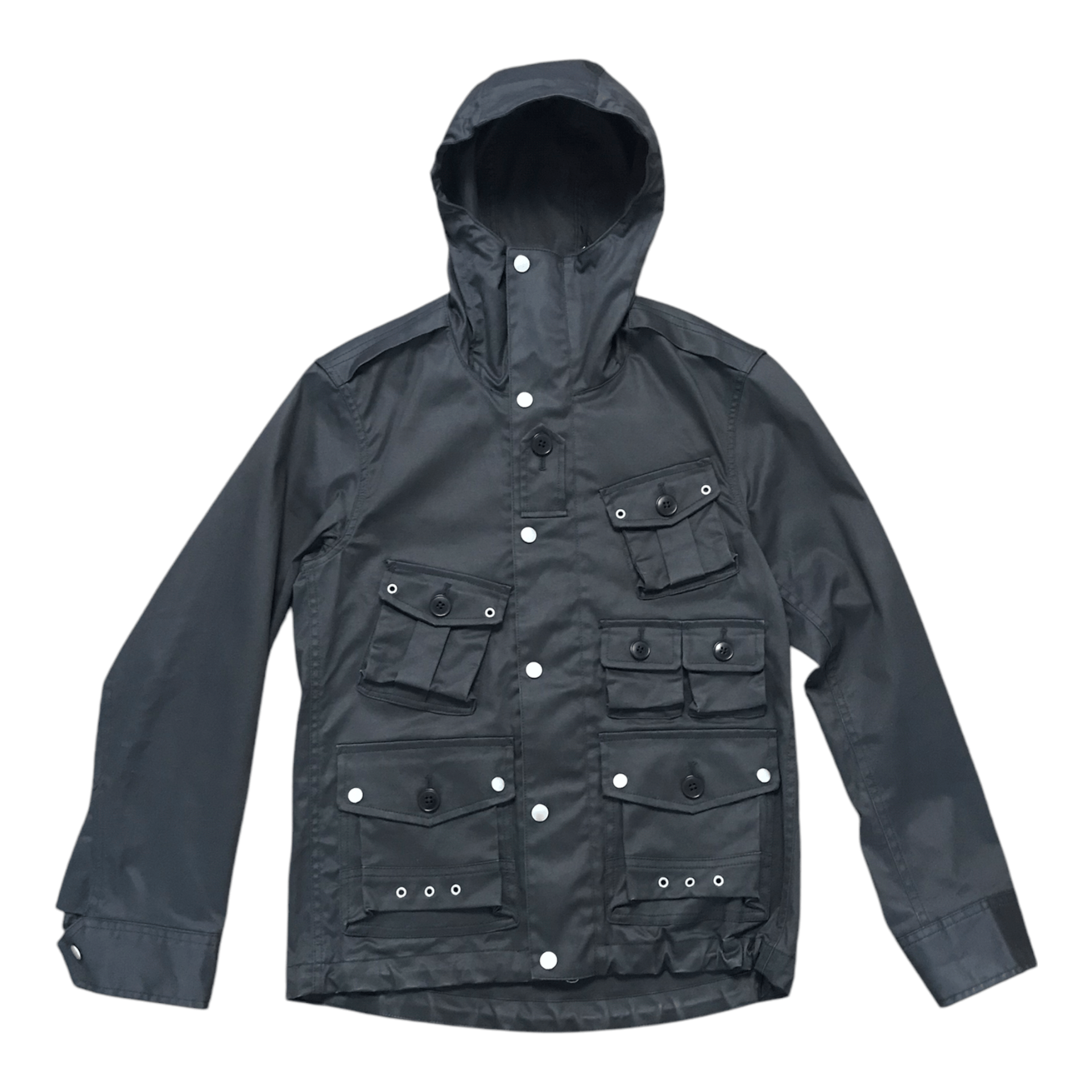 Japanese Brand × Jil Sander Jil Sander Uniqlo Multi pocket Military Hoodei Jacket Size US S / EU 44-46 / 1 - 1 Thumbnail