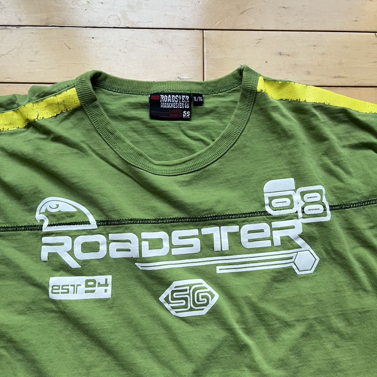 Vintage Green and yellow Vintage Y2K Roadster tee Size US XL / EU 56 / 4 - 3 Thumbnail