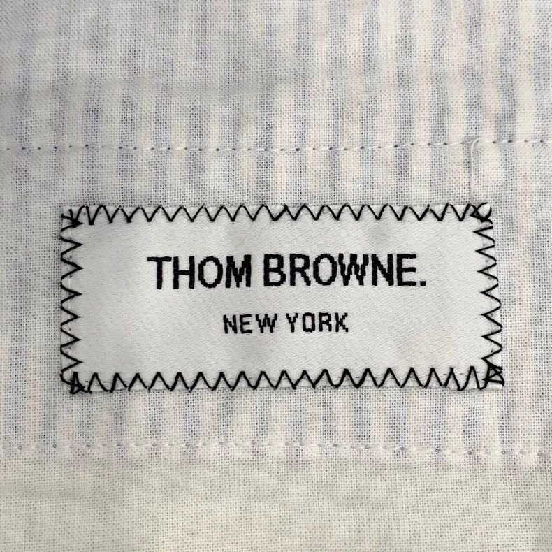 Thom Browne Thom Browne Blue and white striped stitching design casual Size 26" / US 2 / IT 38 - 7 Thumbnail