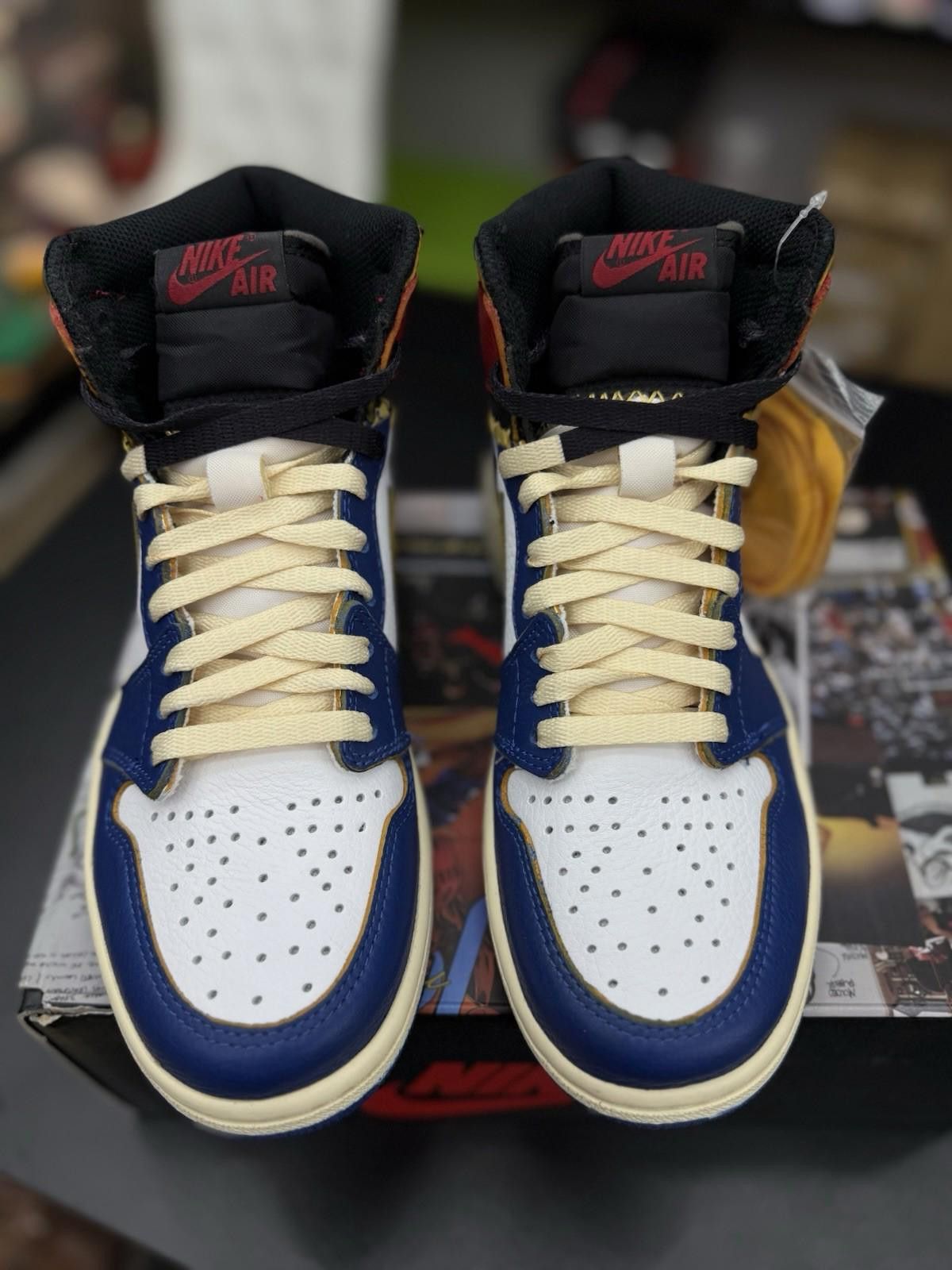 Jordan Brand Size 6M/7.5W - Jordan 1 Retro NRG x Union LA High Storm Blue Size US 6 / EU 39 - 5 Thumbnail