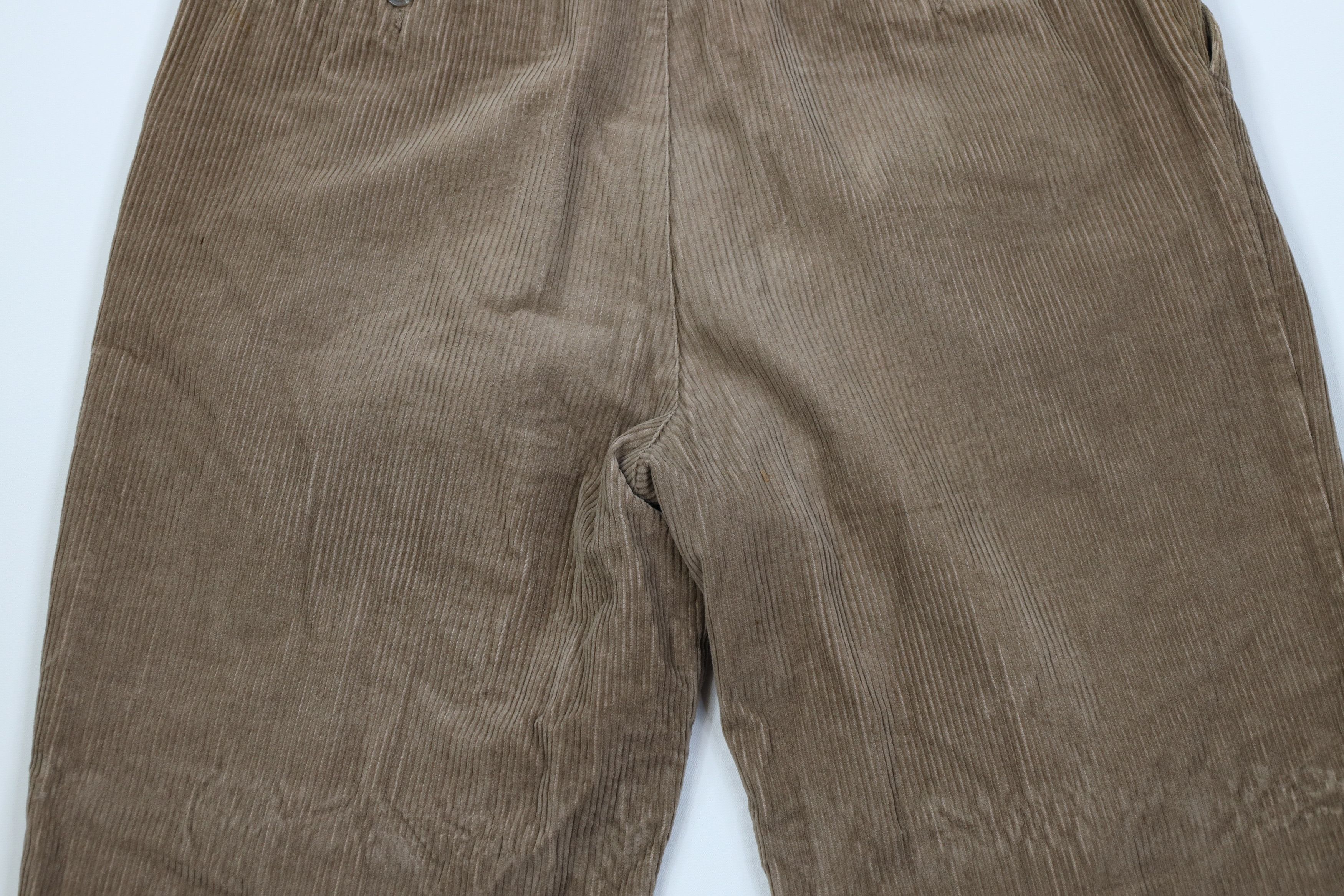 Vintage Vintage 90s Streetwear Pleated Wide Leg Corduroy Chino Pants Size US 36 / EU 52 - 12 Thumbnail