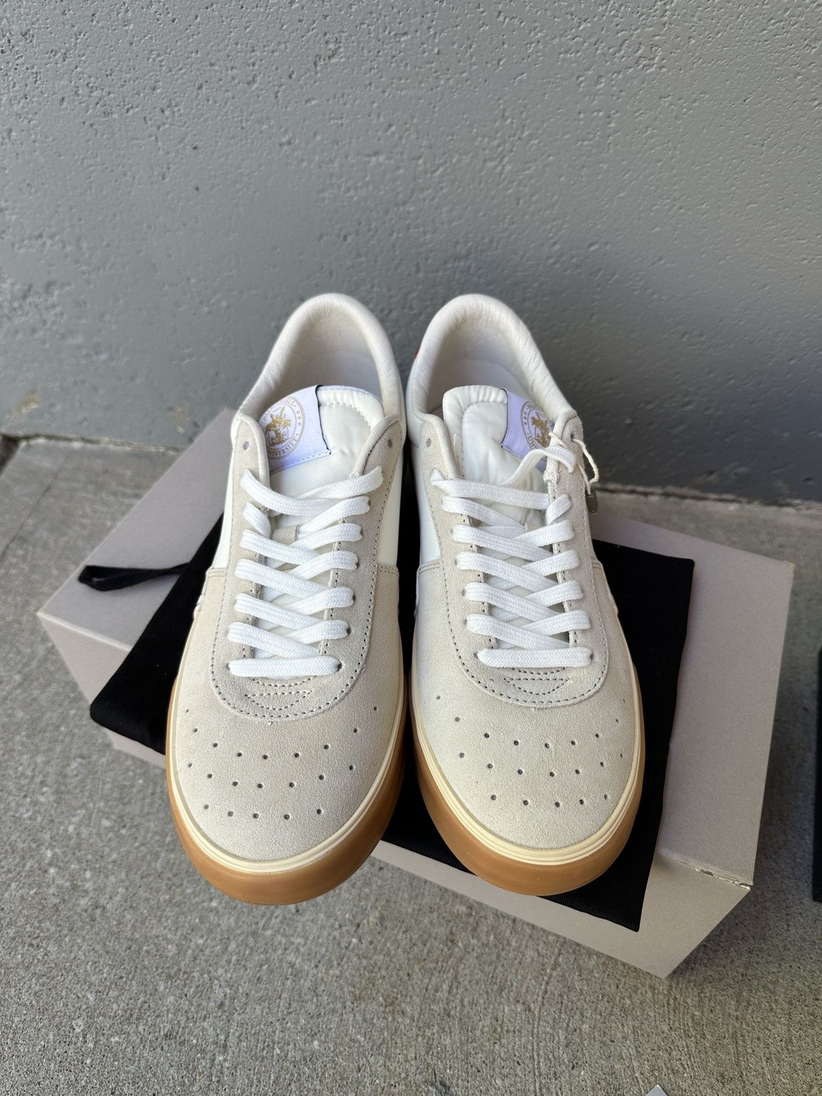 Palm Angels Vulcanized Sneakers Low Top in White Red Size US 7 / EU 40 - 2 Thumbnail